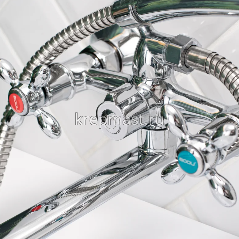 Смеситель д/ванны BA5318-4-С007-B702 латунь